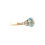 Gouden ring met aquamarijn en diamant 14 karaat* nieuw