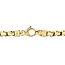 Geelgouden armband fantasie 19 cm 14 karaat