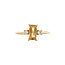 Goldener Ring mit Citrin und Diamant 14 Karat* neu