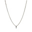 Weißgoldenes Collier mit Diamantanhänger 40,5 cm 14 Karat