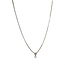 Weißgoldenes Collier mit Diamantanhänger 40,5 cm 14 Karat