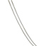 Witgouden collier met diamant hanger 40.5 cm 14 karaat