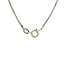 Witgouden collier met diamant hanger 40.5 cm 14 karaat