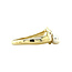 14 karat gold ring with pearl and diamond
