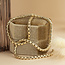 Gelbgoldener Choker Fantasie 44 cm 14 Karat