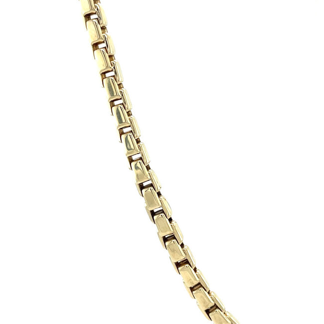 Geelgouden choker fantasie 44 cm 14 karaat