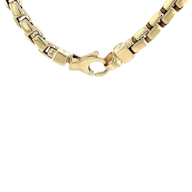 Geelgouden choker fantasie 44 cm 14 karaat