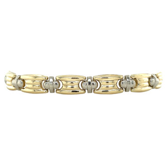 Gouden armband bicolour