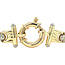 Gold bracelet bicolour 20 cm 14 karat