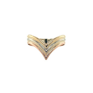 Tricolour gouden ring