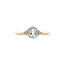 Gouden ring met aquamarijn en diamant 14 karaat* nieuw