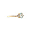 Gouden ring met aquamarijn en diamant 14 karaat* nieuw