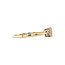 Gouden ring met aquamarijn en diamant 14 karaat* nieuw