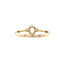 Gouden ring met aquamarijn en diamant 14 karaat* nieuw