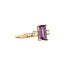 Goldener Ring mit Amethyst und Diamant 14 Karat* neu