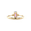 Gold ring with amethyst and diamond 14 karat* new
