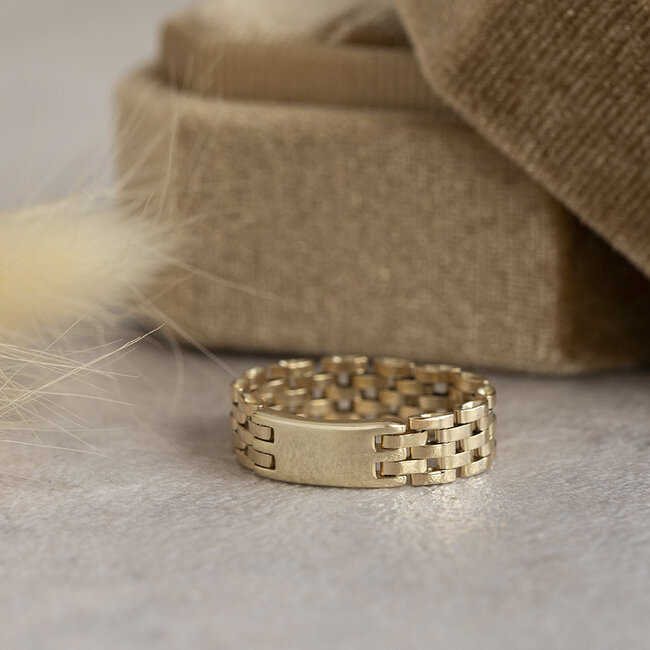 Gold rolex ring 14 karat