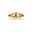 Goldener Ring mit Zirkonia 14 Karat