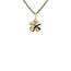 Gouden klavertje vier hanger 14 karaat