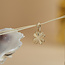 Golden four-leaf clover pendant 14 karat