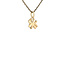Gouden klavertje vier hanger 14 karaat