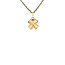 Gouden klavertje vier hanger 14 karaat