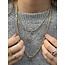 Golden four-leaf clover pendant 14 karat