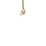 Bicolour gouden hanger met diamant 14 karaat
