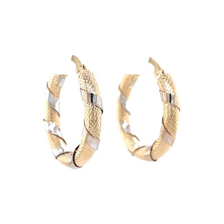 Bicolour gold earrings Bicolour gold earrings