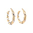 Bicolour gold earrings 14 karat