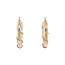 Bicolour gold earrings 14 karat
