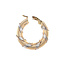 Bicolour gold earrings 14 karat