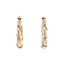 Bicolour gold earrings 14 karat