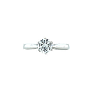 Witgouden solitair ring