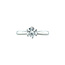 Witgouden solitair ring met diamant 18 karaat