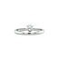 Witgouden solitair ring met diamant 18 karaat