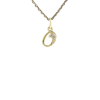 Golden letter O pendant