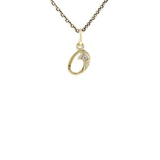 Gouden letter O hanger