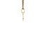 Gouden letter O hanger met diamant 14 karaat