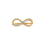 Gouden infinity ring met zirkonia 22 karaat