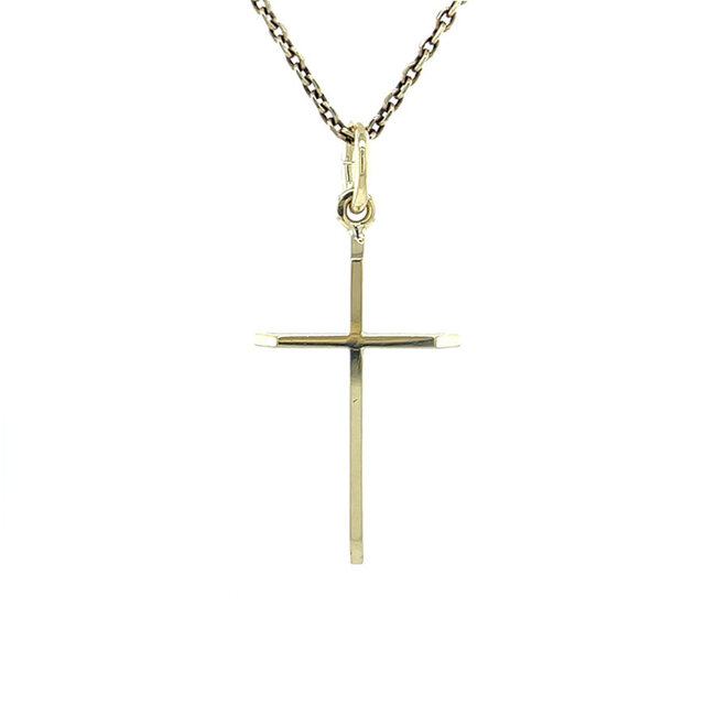 Gouden kruis hanger 14 karaat