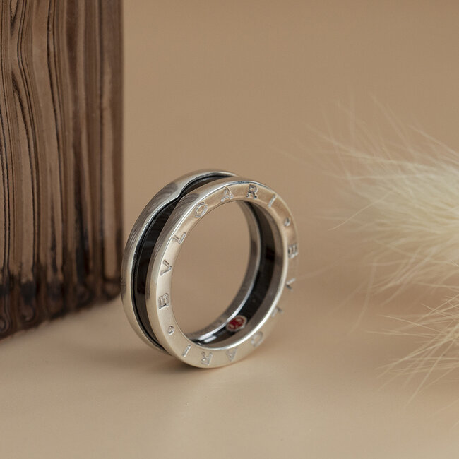 Zilveren Bvlgari ring 'Save the children' 925