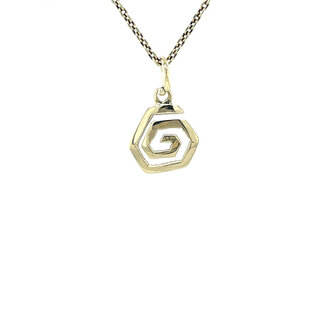 Golden spiral pendant
