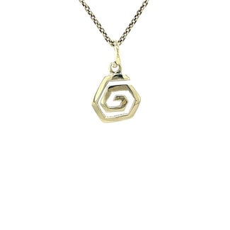 Gouden spiraal hanger