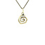 Gouden spiraal hanger 14 karaat