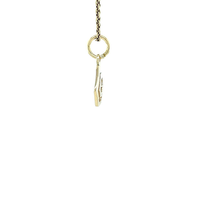 Gouden spiraal hanger 14 karaat