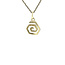 Gouden spiraal hanger 14 karaat