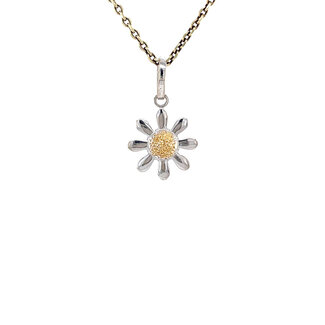 Golden flower pendant