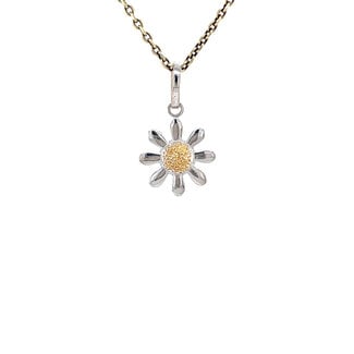 Gouden bloem hanger