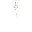 Bicolour gouden bloem hanger 18 karaat